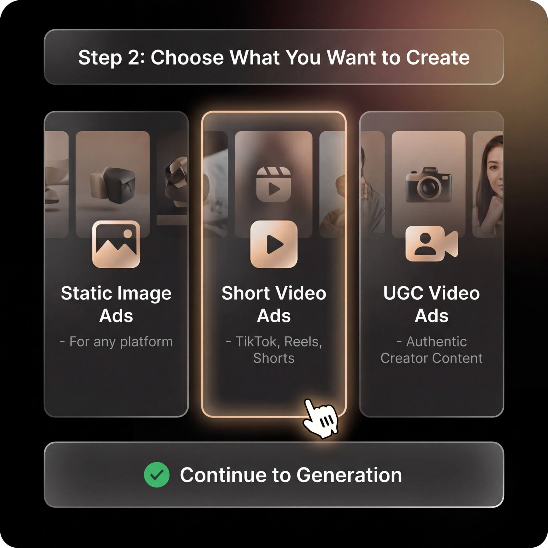 Select Creative Type
